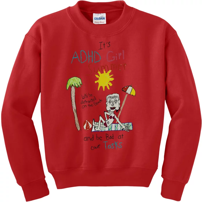 ItS Adhd Summer Kids Sweatshirt