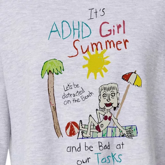 ItS Adhd Summer Cropped Pullover Crew