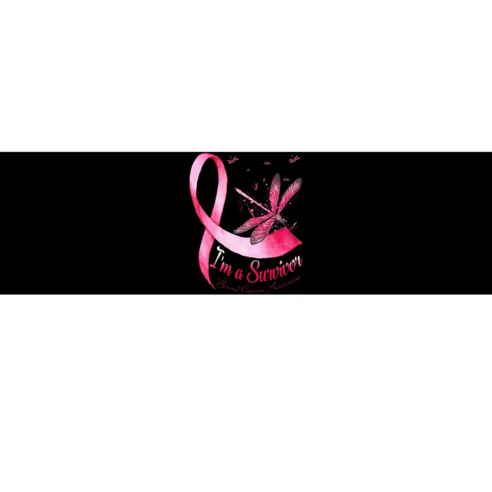 IM A Survivor Dragonfly Breast Cancer Awareness Bumper Sticker