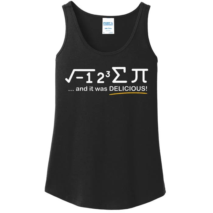 I ate some Pi  Funny Pi Day & Math Lover Gift Ladies Essential Tank