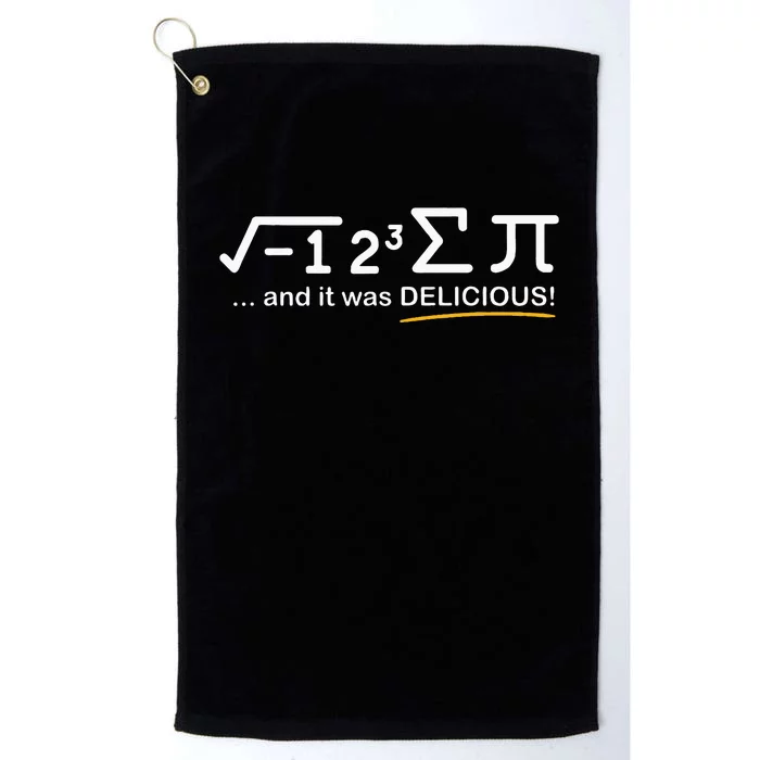 I ate some Pi  Funny Pi Day & Math Lover Gift Platinum Collection Golf Towel