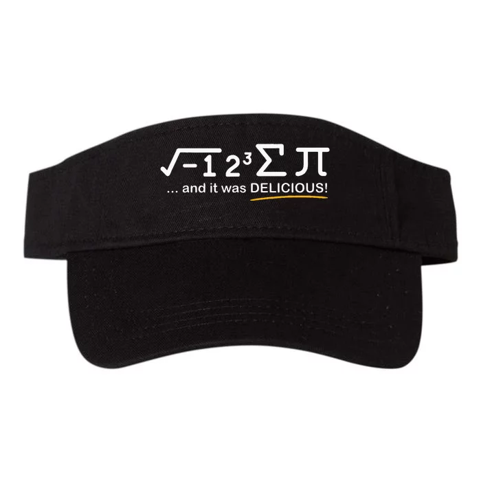 I ate some Pi  Funny Pi Day & Math Lover Gift Valucap Bio-Washed Visor