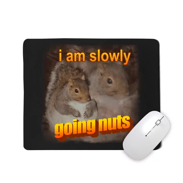 I Am Slowly Going Nuts Squirrel Mousepad