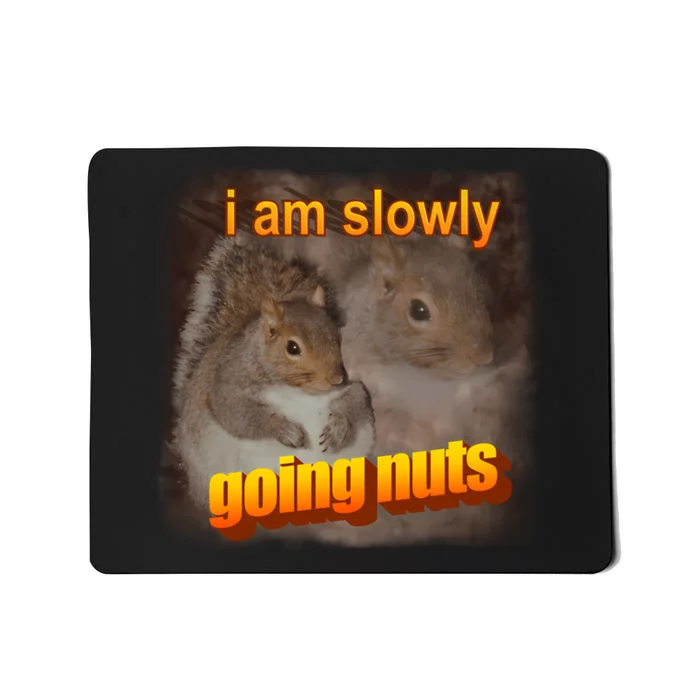 I Am Slowly Going Nuts Squirrel Mousepad