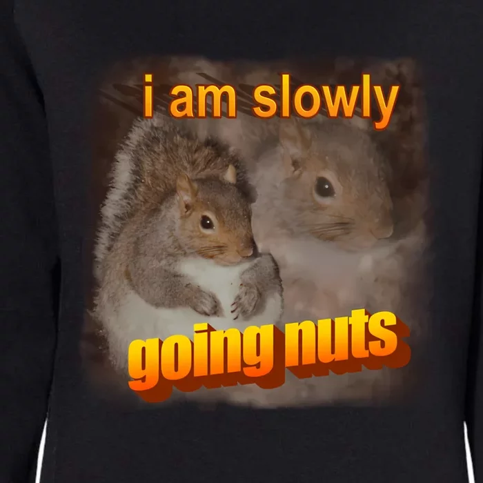 I Am Slowly Going Nuts Squirrel Womens California Wash Sweatshirt