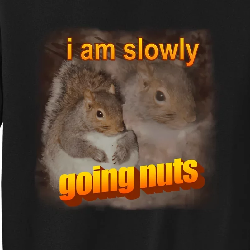 I Am Slowly Going Nuts Squirrel Tall Sweatshirt