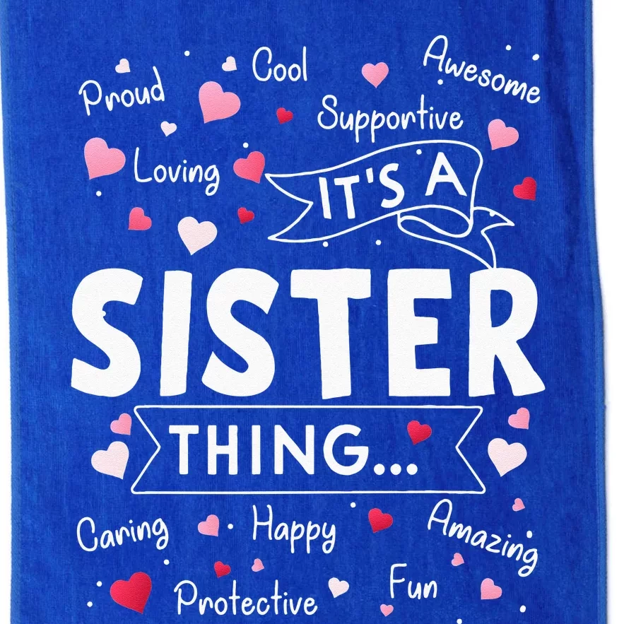 It's a Sister Thing Funny Sayings Cute Sister Mothers Day Platinum Collection Golf Towel