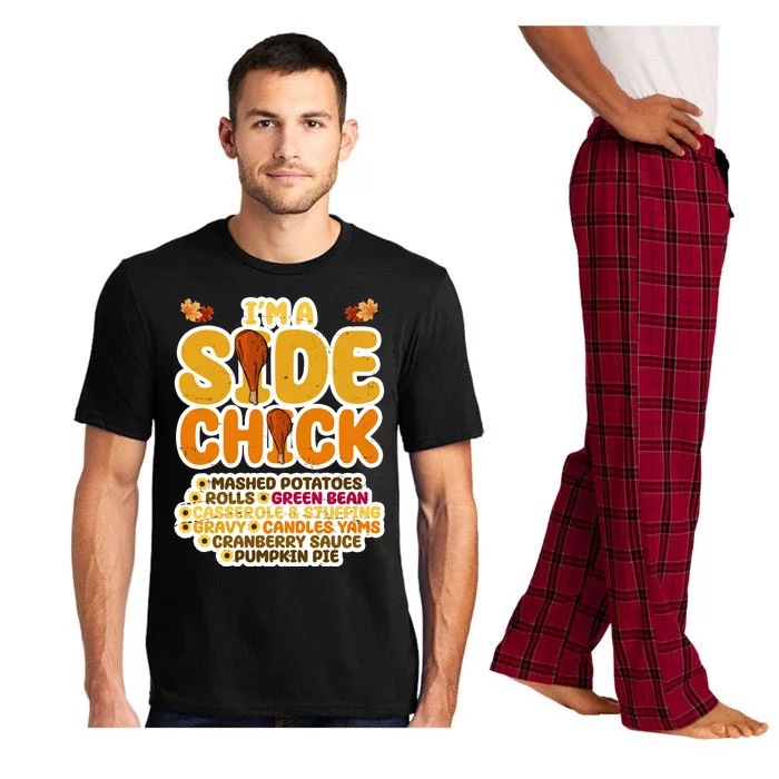 Im A Side Chick Funny Thanksgiving Dinner Pajama Set