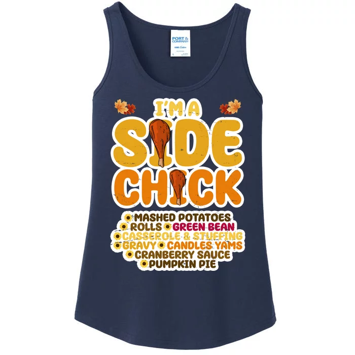 Im A Side Chick Funny Thanksgiving Dinner Ladies Essential Tank