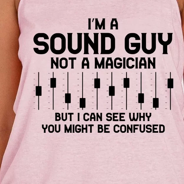 Im A Sound Guy Audio Engineer Tonmeister Mixer Gift Women's Knotted Racerback Tank