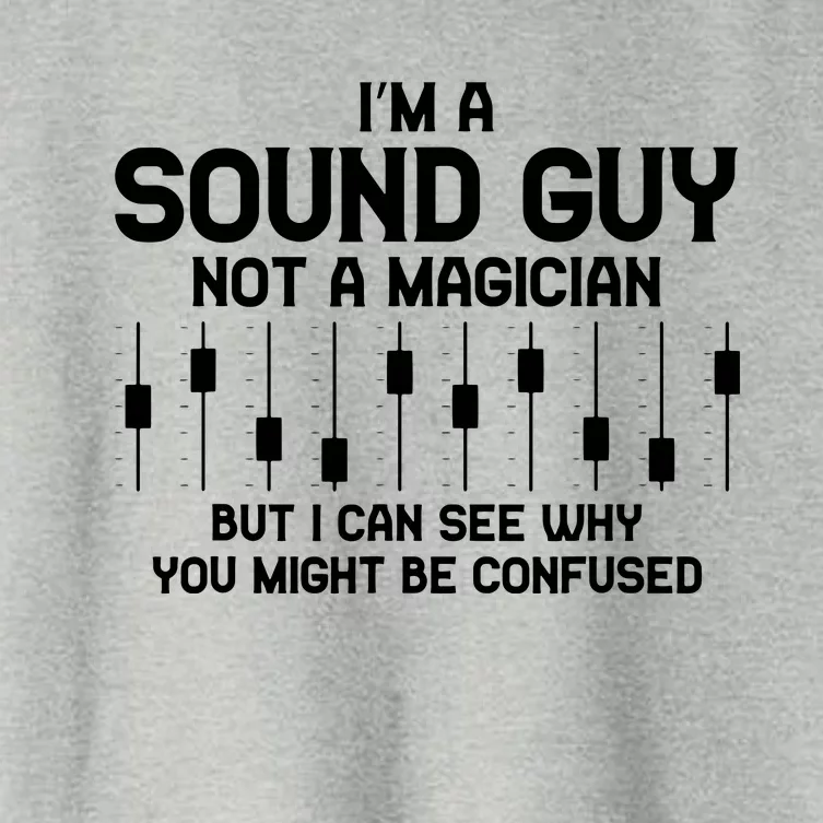 Im A Sound Guy Audio Engineer Tonmeister Mixer Gift Women's Crop Top Tee