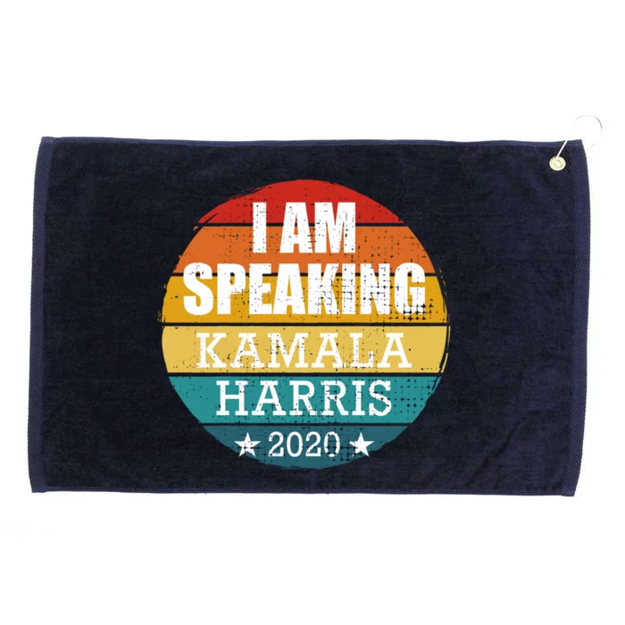 I Am Speaking Kamala Harris 2020 Vice President Debate Gift Grommeted Golf Towel