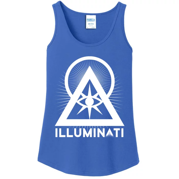 Illuminati All Seeing Eye Meaningful Gift Ladies Essential Tank