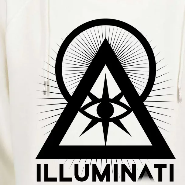 Illuminati All Seeing Eye Gift Womens Funnel Neck Pullover Hood