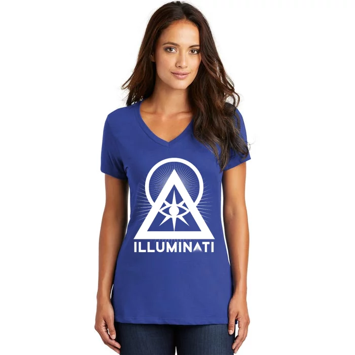 Illuminati All Seeing Eye Gift Women's V-Neck T-Shirt