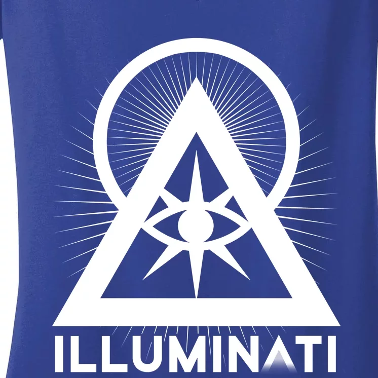 Illuminati All Seeing Eye Gift Women's V-Neck T-Shirt