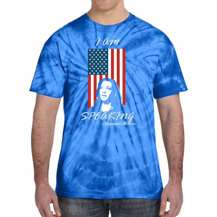 I Am Speaking Harris Pence Vp Debate 2020 Quote Gift Tie-Dye T-Shirt