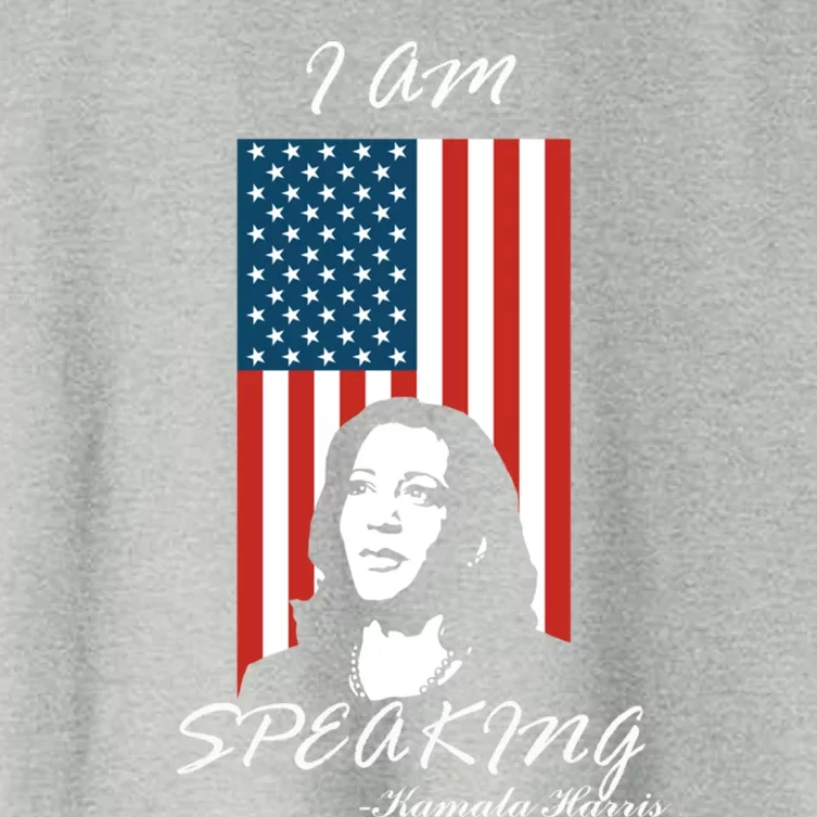 I Am Speaking Harris Pence Vp Debate 2020 Quote Gift Women's Crop Top Tee