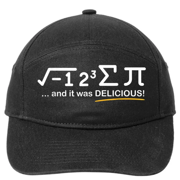 I Ate Some Pi Funny Pi Day & Math Lover Gift 7-Panel Snapback Hat