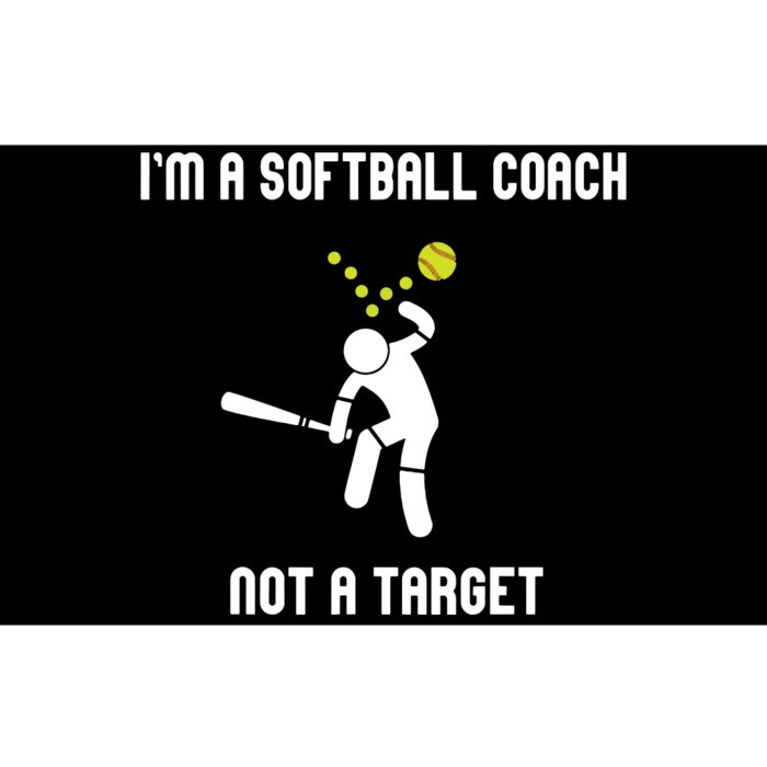 IM A Softball Coach Not A Target Funny Softball Lover Bumper Sticker