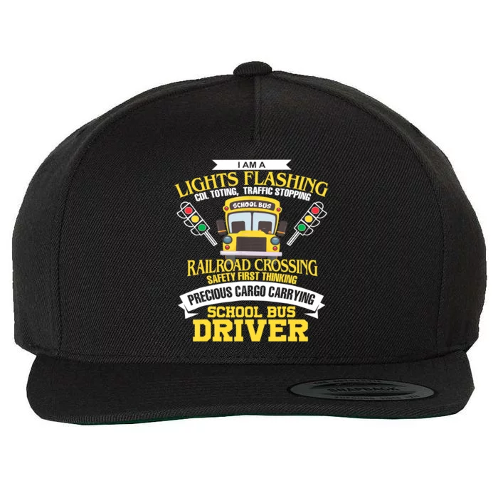 Im A School Bus Driver School Bus Driver Gift Wool Snapback Cap