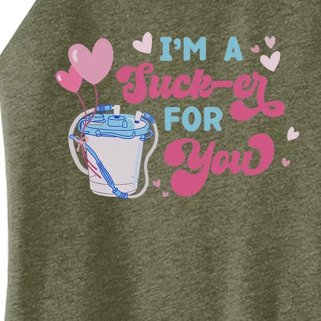 I'm A Sucker For You Funny CNA Nurse Happy Valentines Day Women’s Perfect Tri Rocker Tank