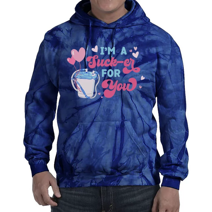 I'm A Sucker For You Funny CNA Nurse Happy Valentines Day Tie Dye Hoodie