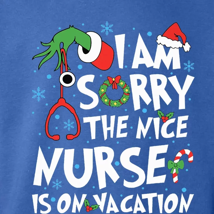 I Am Sorry The Nice Nurse Is On Vacation Nurse Christmas Toddler Hoodie