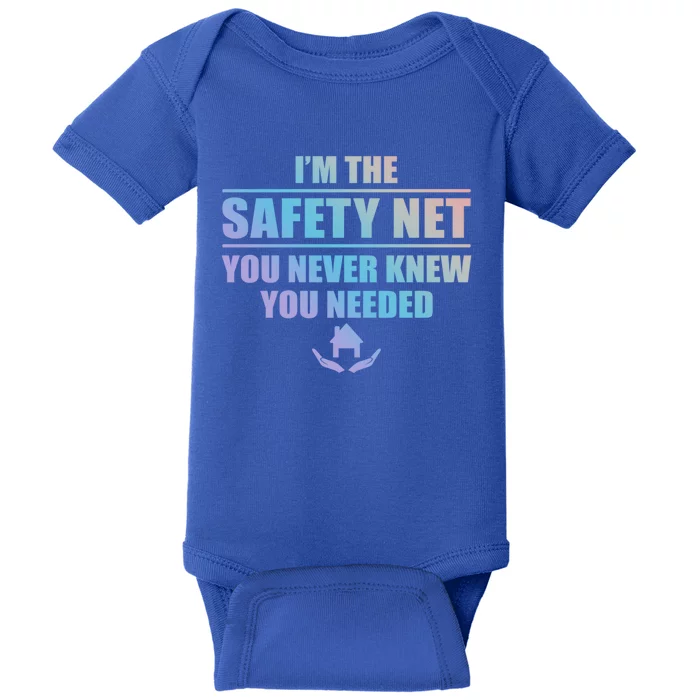 Insurance Agent Safety Net Funny Life Insurance Gift Baby Bodysuit