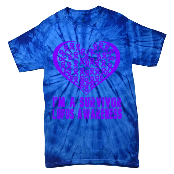 IM A Survivor Lupus Warrior Day Awareness Purple Support Gift Tie-Dye T-Shirt