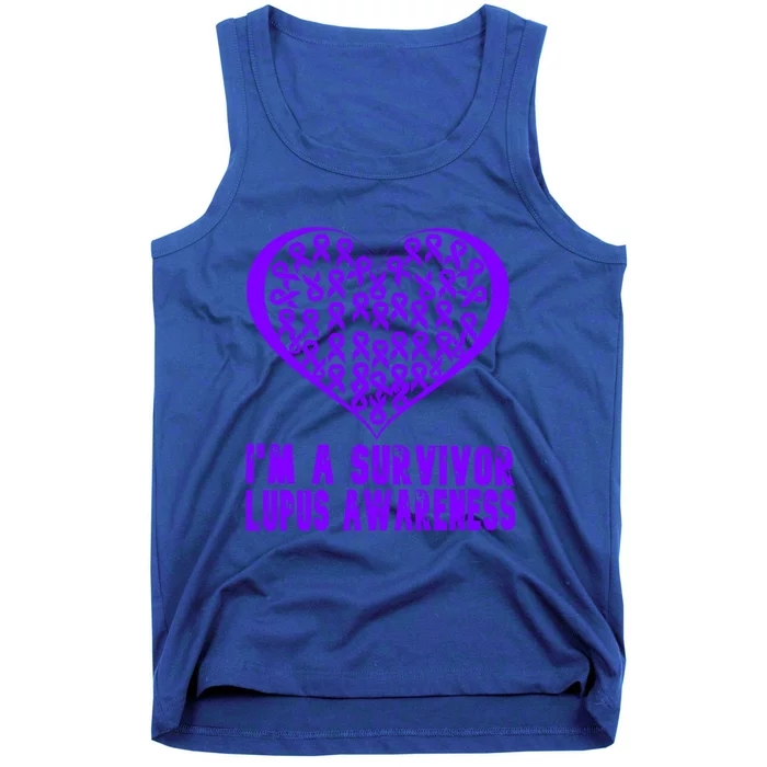 IM A Survivor Lupus Warrior Day Awareness Purple Support Gift Tank Top