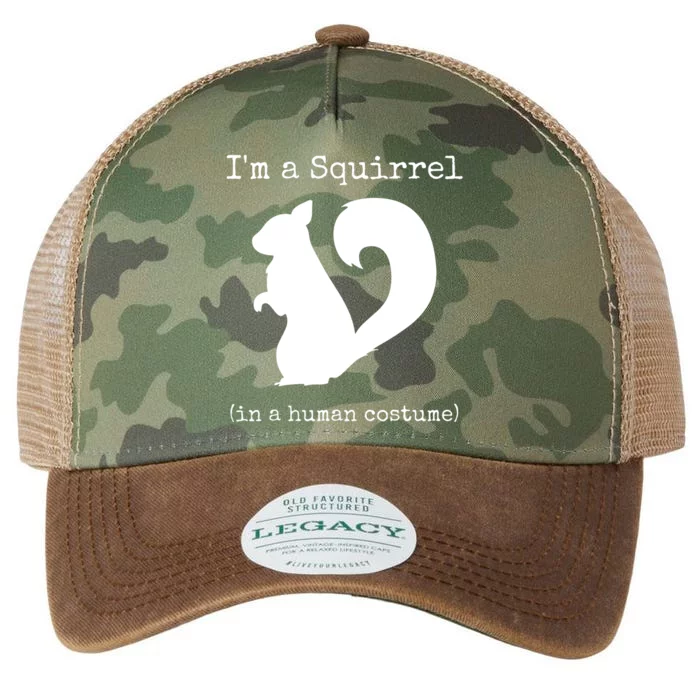 I'm A Squirrel In A Human Costume Funny Novelty Halloween Legacy Tie Dye Trucker Hat