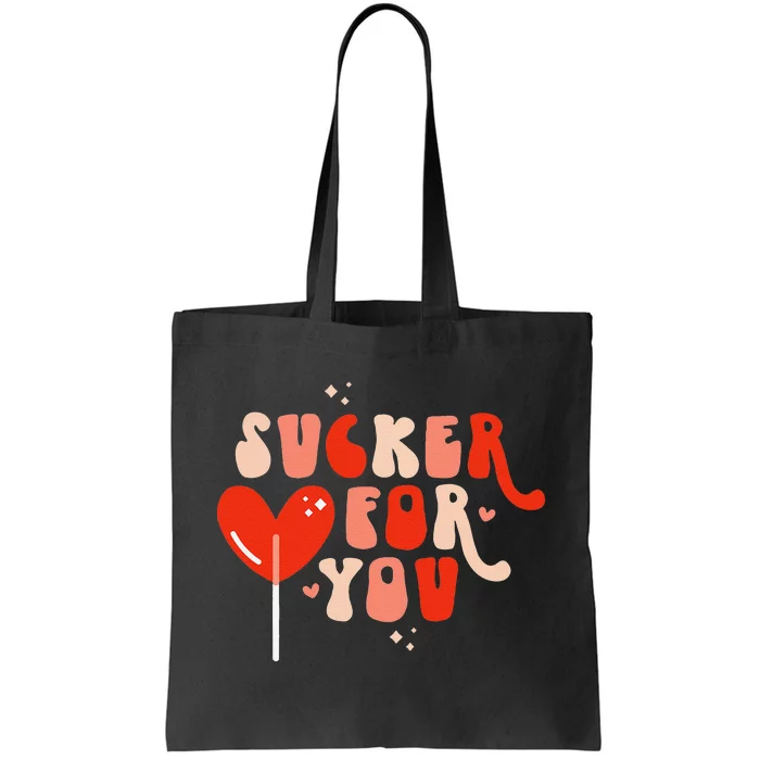 I'm A Sucker For You Candy Heart Love Valentines Day Tote Bag