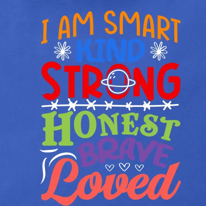 I Am Smart Strong Honest Brave Loved Great Gift Zip Tote Bag