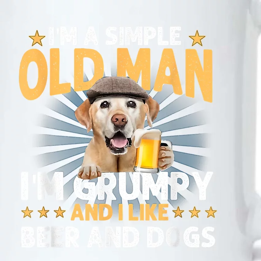 Im A Simple Old Man Im Grumpy And I Like Beer And Dogs Black Color Changing Mug