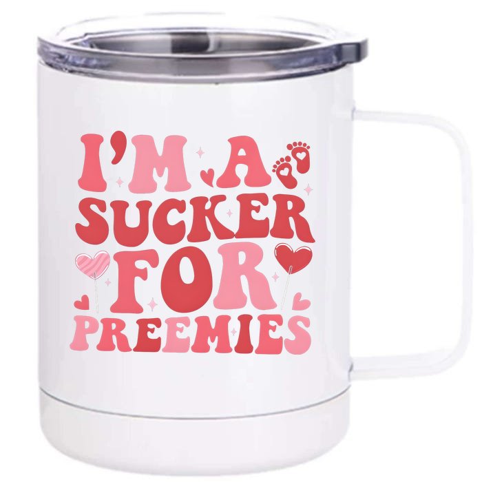 IM A Sucker For Freemies Neonatal Icu Nurse Front & Back 12oz Stainless Steel Tumbler Cup