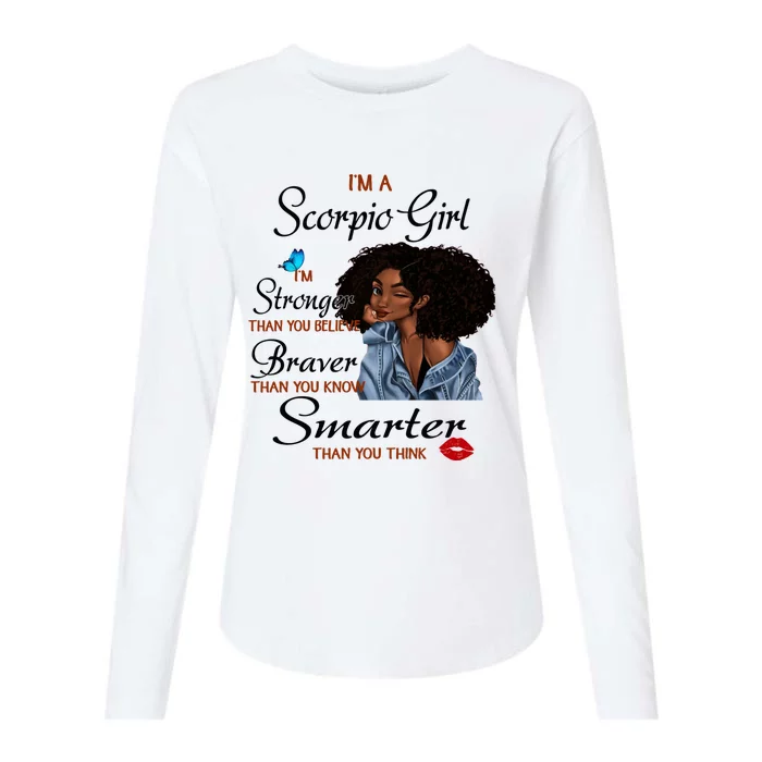 Im A Scorpio Im Stronger Than You Scorpio Birthday Gift Womens Cotton Relaxed Long Sleeve T-Shirt