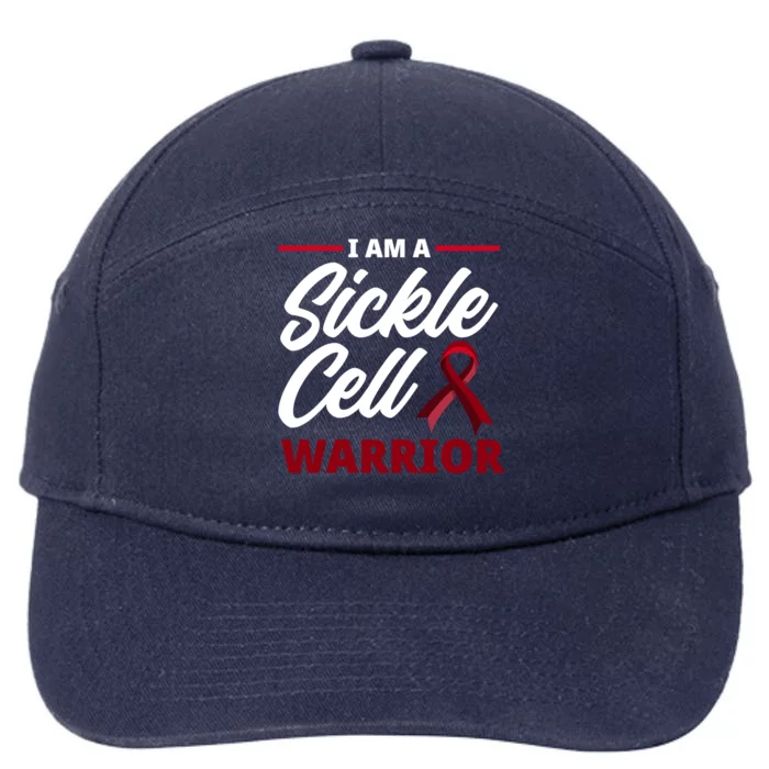 I'm A Sickle Cell Warrior Sickle Cell Anemia Awareness Gift 7-Panel Snapback Hat