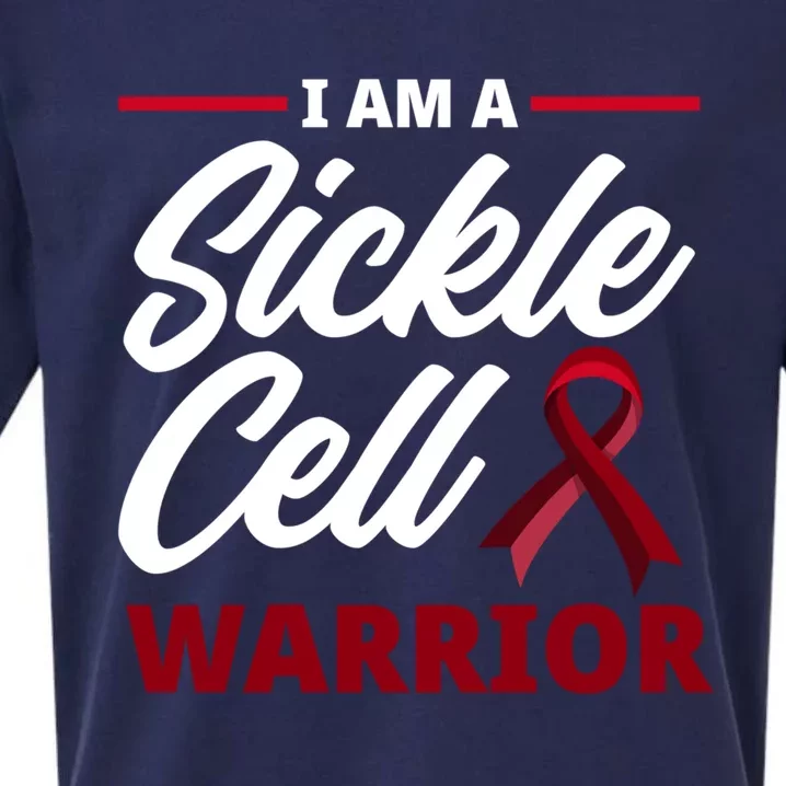 I'm A Sickle Cell Warrior Sickle Cell Anemia Awareness Gift Sueded Cloud Jersey T-Shirt