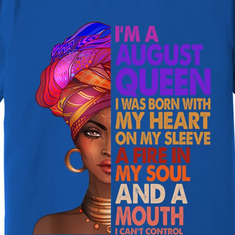 Im A September Black Virgo Libra Queen Birthday Funny Gift Premium T-Shirt