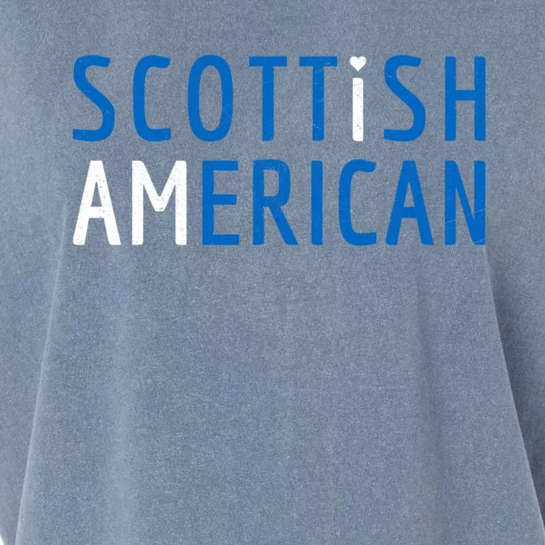 I Am Scottish American Gift Scotland And America Pride Gift Garment-Dyed Women's Muscle Tee