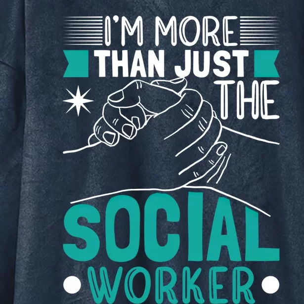 I'm A Social Worker Gift Hooded Wearable Blanket