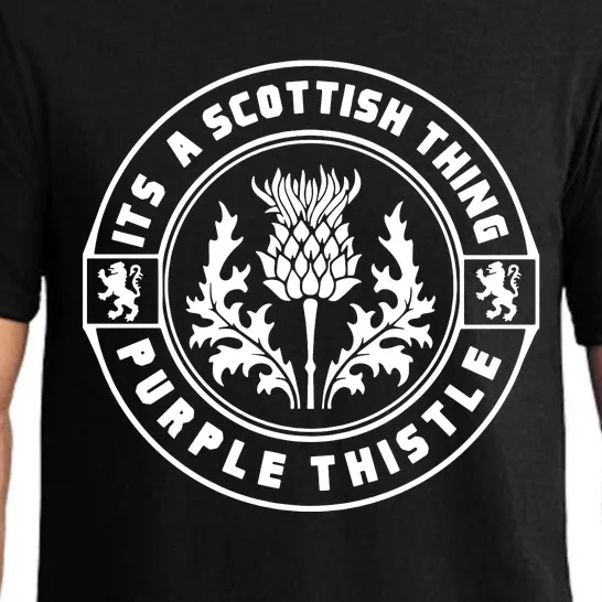 ItS A Scottish Thing Purple Thistle Pajama Set