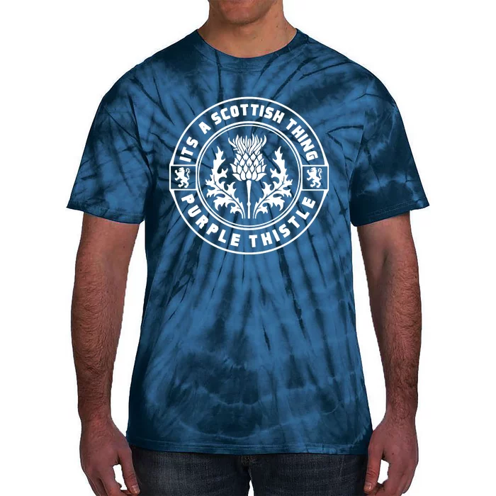 ItS A Scottish Thing Purple Thistle Tie-Dye T-Shirt