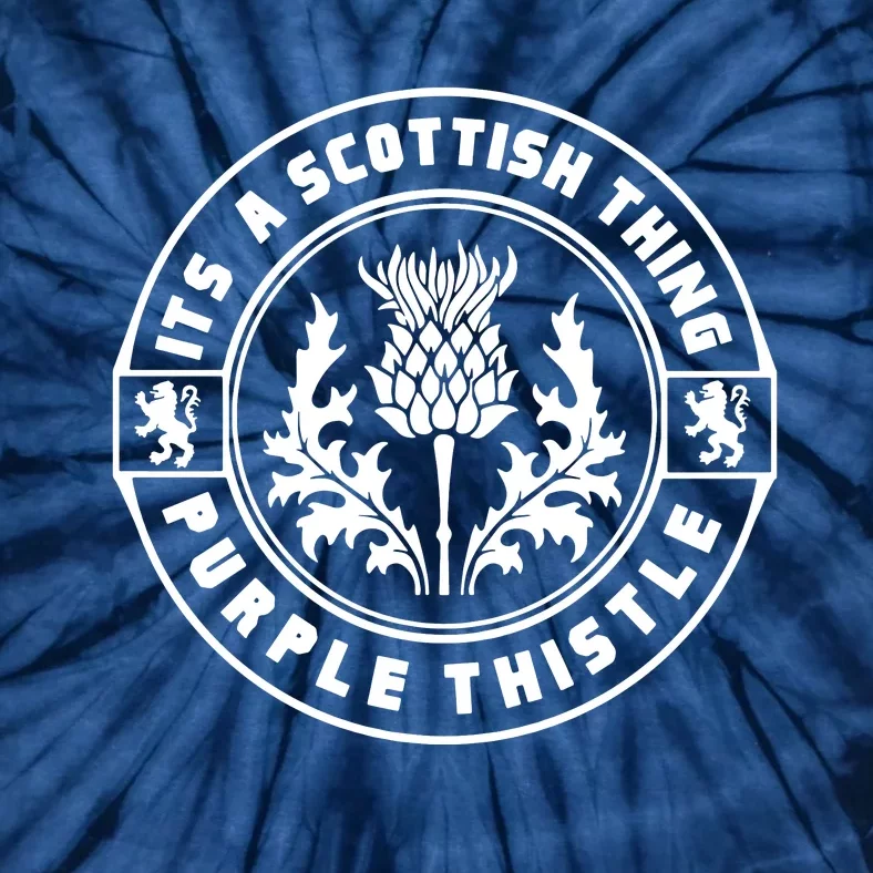 ItS A Scottish Thing Purple Thistle Tie-Dye T-Shirt