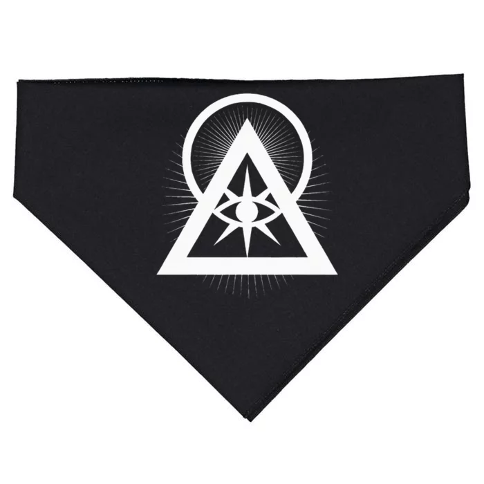 Illuminati All Seeing Eye Logo USA-Made Doggie Bandana