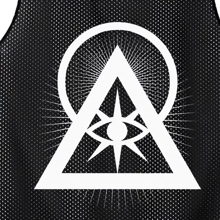 Illuminati All Seeing Eye Logo Mesh Reversible Basketball Jersey Tank