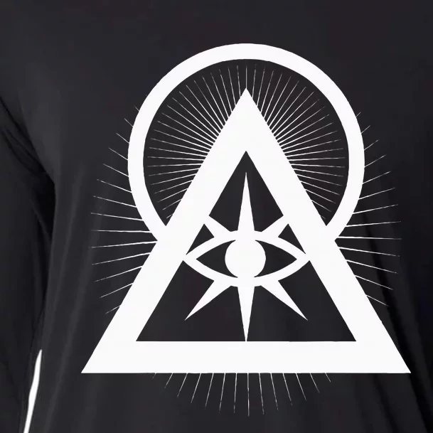 Illuminati All Seeing Eye Logo Cooling Performance Long Sleeve Crew