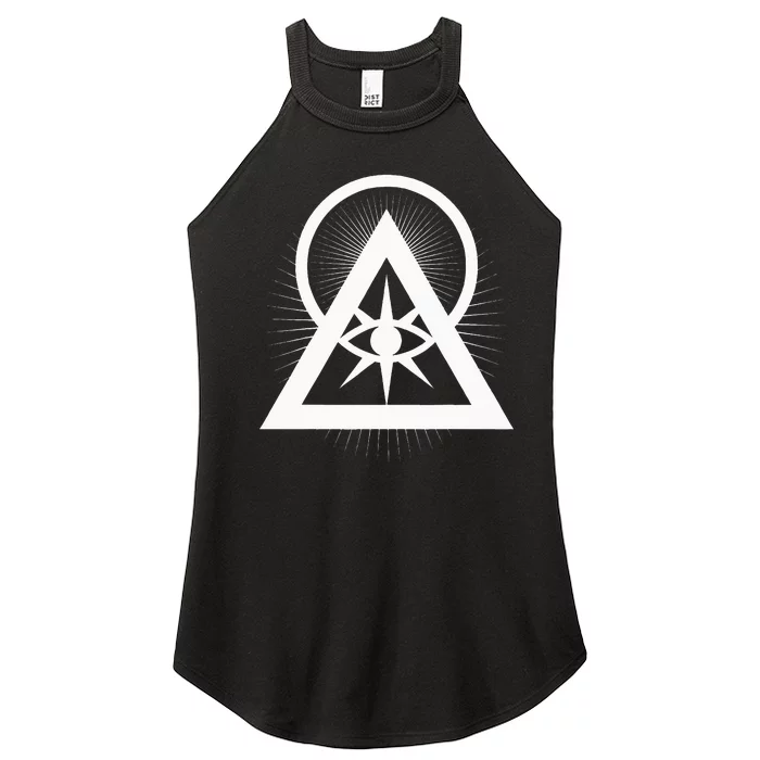 Illuminati All Seeing Eye Logo Women’s Perfect Tri Rocker Tank