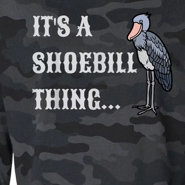 Its A Shoebill Thing African Birds Lover Cropped Pullover Crew